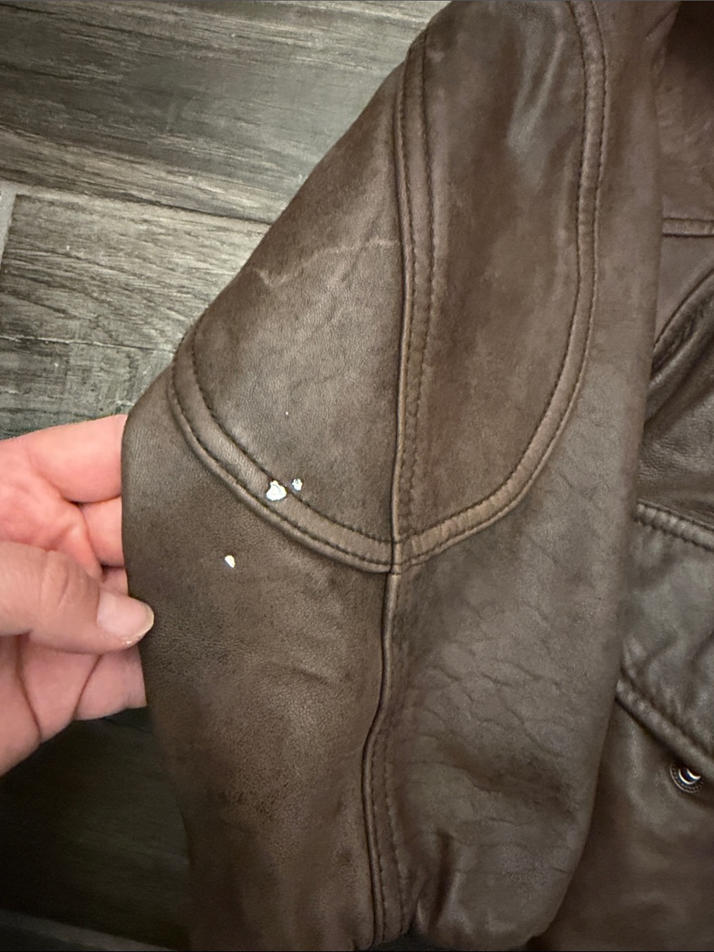 Roundtree & Yorke Brown Leather Bomber Jacket - Picture 3 of 8